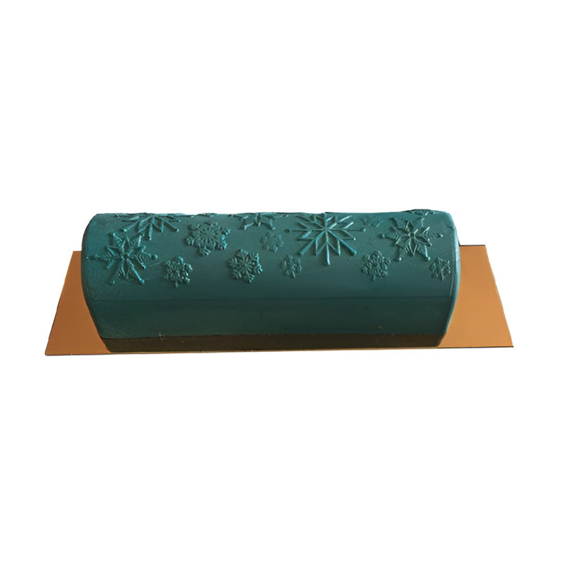 Moule à bûche en PVC Flocons Patisdecor