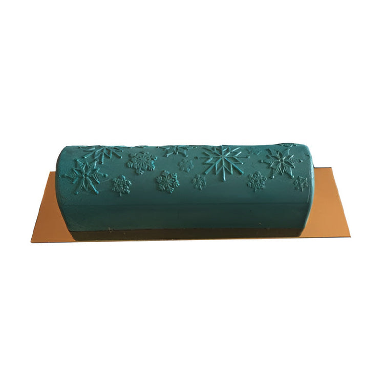 Moule à bûche en PVC Flocons Patisdecor