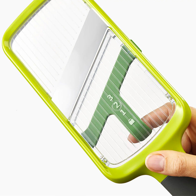 Mandoline 3 en 1 verte