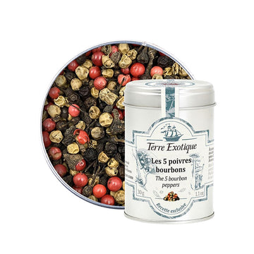 Mélange 5 poivres bourbons 30g Terre Exotique