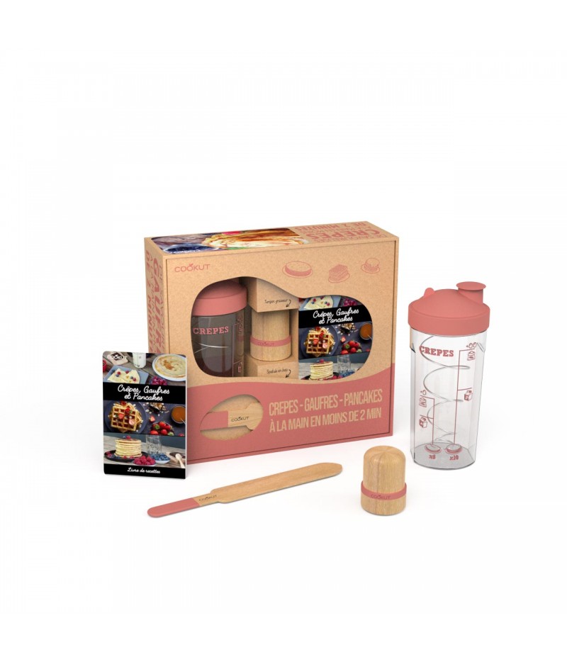 Coffret à crêpes rose Miam Factory Cookut