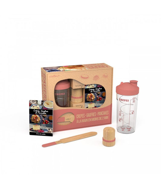Coffret à crêpes rose Miam Factory Cookut
