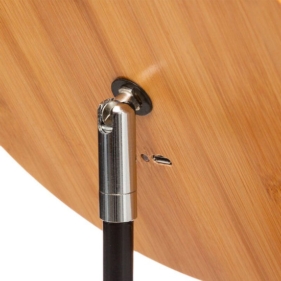 Miroir rond éclairé bambou 16cm