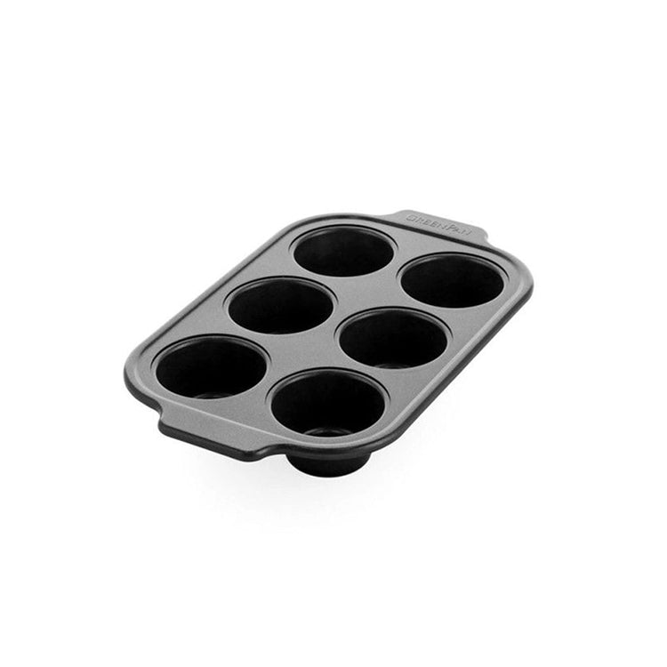 Moule à muffins de 6 tasses en acier antiadhésif noir GreenPan