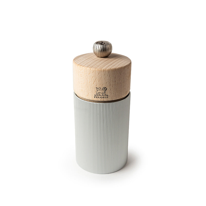Moulin à sel en aluminium et bois 12cm Line Peugeot