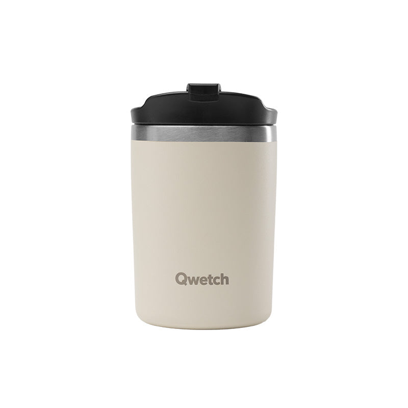 Mug isotherme en inox 240ml sable Travel Mug Qwetch