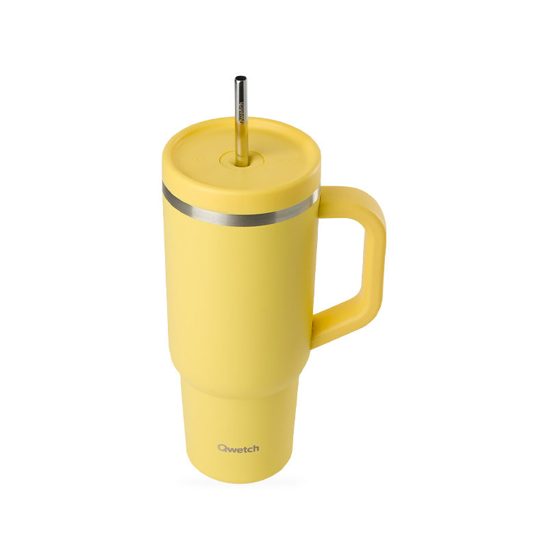 Mug isotherme en inox 900ml citron Travel Cup Qwetch