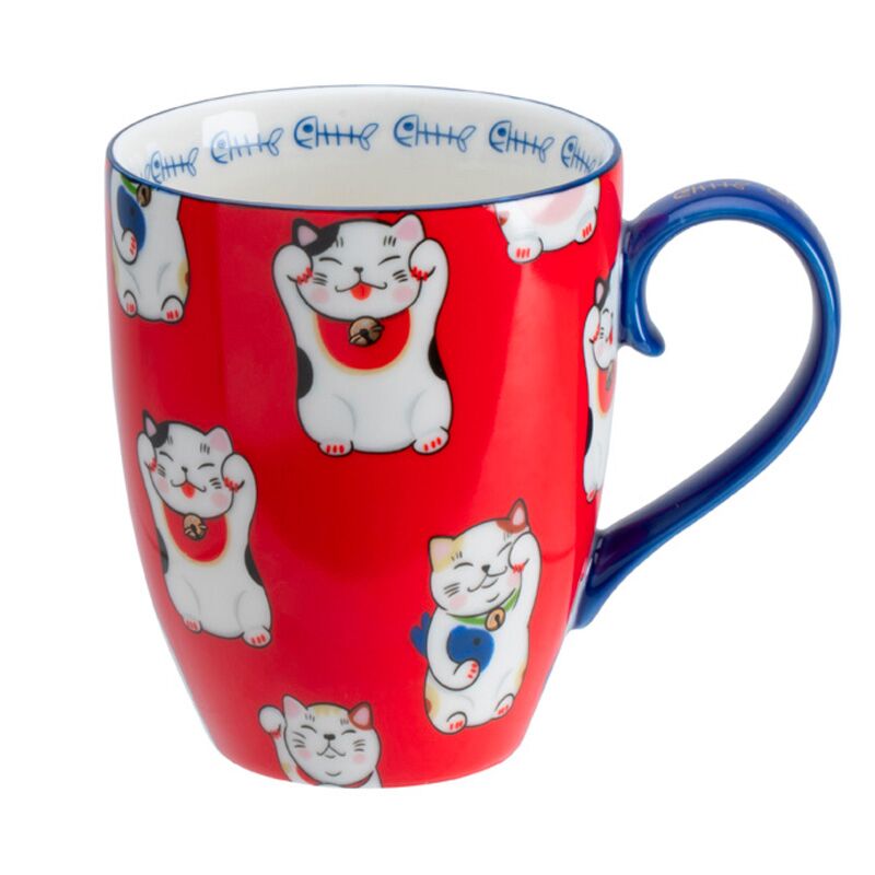 Mug Kawaii chat rouge