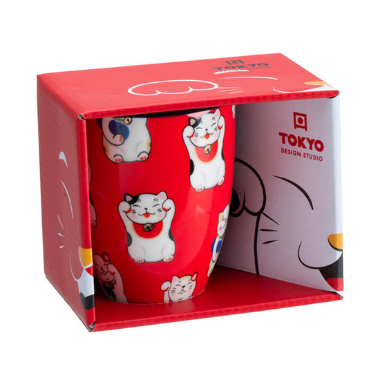 Mug Kawaii chat rouge