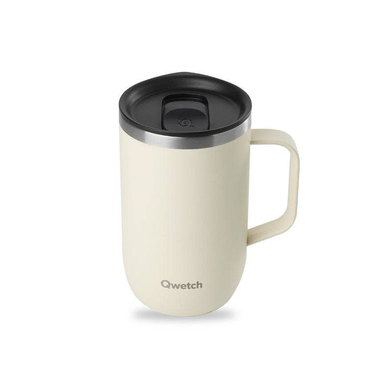 Mug tisanière isotherme en inox 470ml sable Qwetch