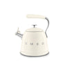 Bouilloire sifflante 2,3 L Crème Années 50 Smeg