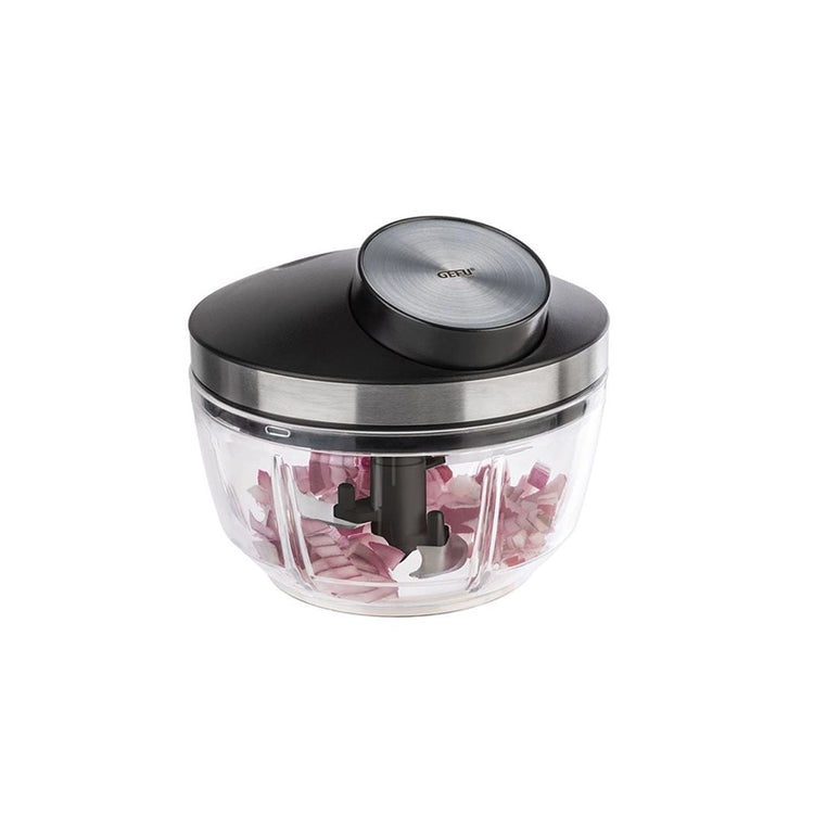 Hachoir multifonctions de 450 ml en acier inoxydable argent et noir Gefu