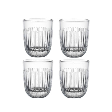 Coffret 4 gobelets en verre pressé 26 cl Ouessant La Rochère