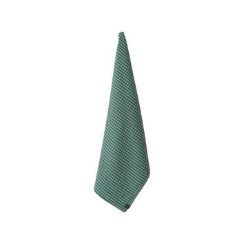 Torchon en lin et coton 70 cm bleu de prusse Piana II Haomy
