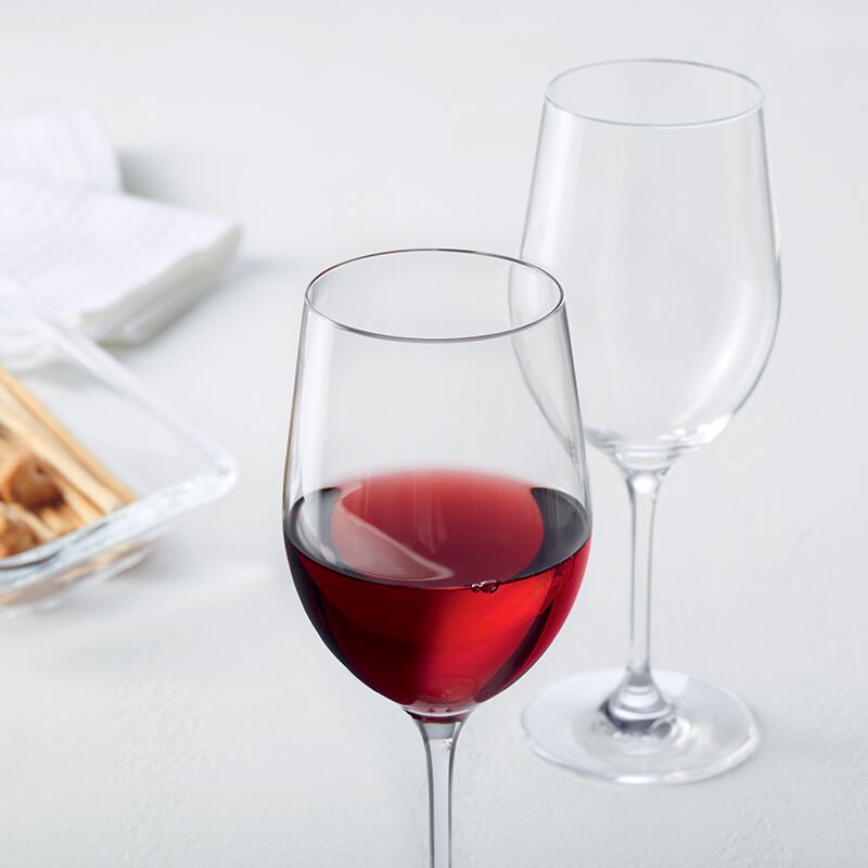 Coffret 6 verres à vin rouge Teqton 430 ml Transparent Ciao+ Leonardo