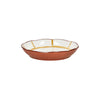 4 assiettes calottes en porcelaine 20 cm jaune Mykonos Pomax