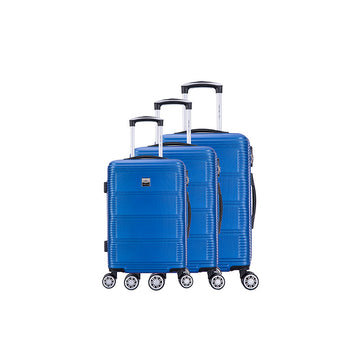 Set de 3 valises 8 roues Polycarbonate & ABS Bleu France bag