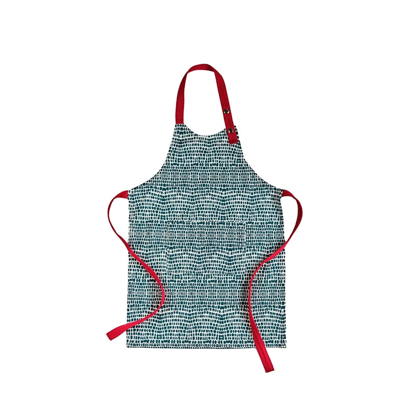 Tablier en coton pour enfant Terrazzo Vert Les Tabliers de Julie Andrieu