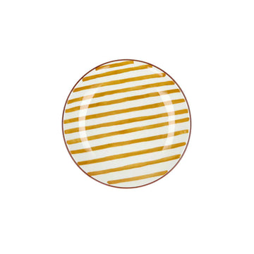 4 assiettes à dessert en porcelaine 20,3 cm jaune Mykonos Pomax