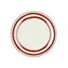 Assiette plate en porcelaine 27 cm rouille Mykonos Pomax