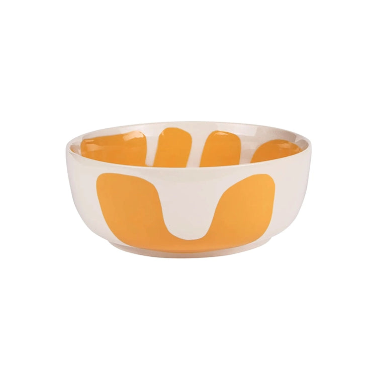 Saladier en grès de 26 cm jaune Lulli Table Passion