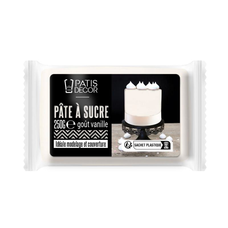 Pâte à sucre blanche 250g Patisdecor