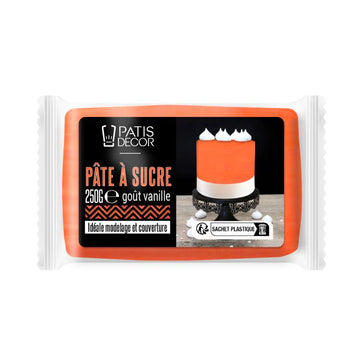 Pâte à sucre orange 250g Patisdecor