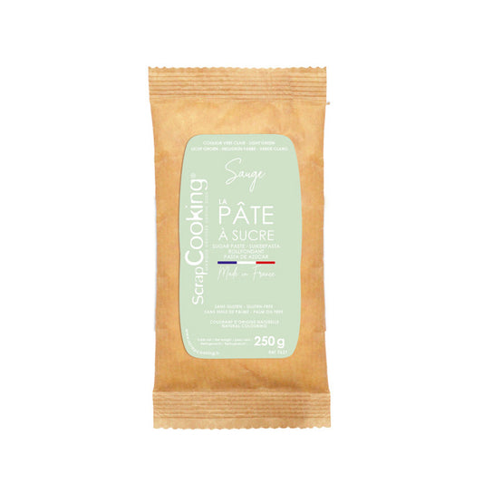 Pâte à sucre 250g sauge ScrapCooking