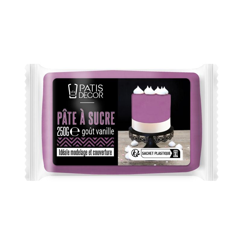 Pâte à sucre violette 250g Patisdecor