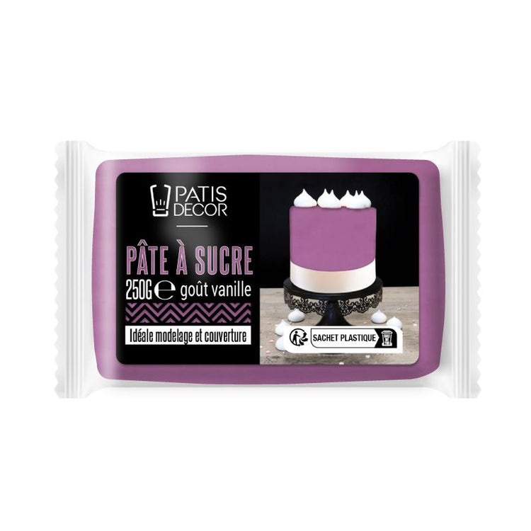 Pâte à sucre violette 250g Patisdecor