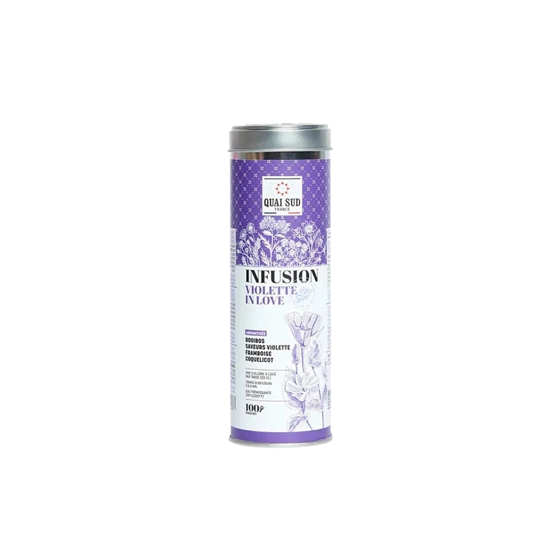 Boîte Infusion Violette In Love 100 g Quai Sud
