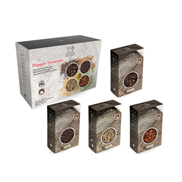 Coffret Sélection 4 Poivres du Monde Peugeot