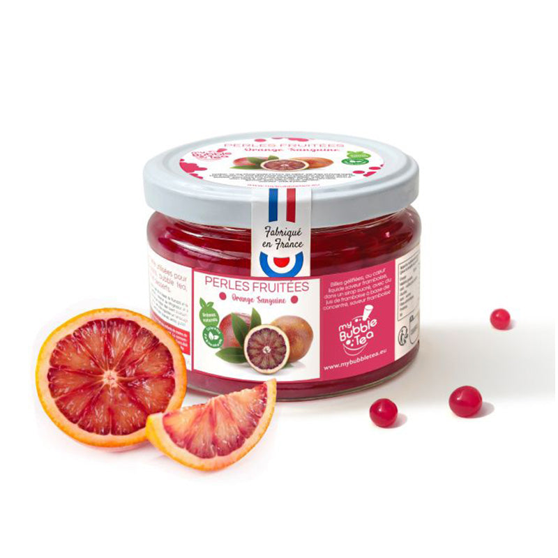 Perles fruitées orange sanguine 240g My Bubble Tea