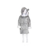 Plaid sweat enfant ours gris