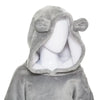 Plaid sweat enfant ours gris