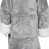 Plaid sweat enfant ours gris