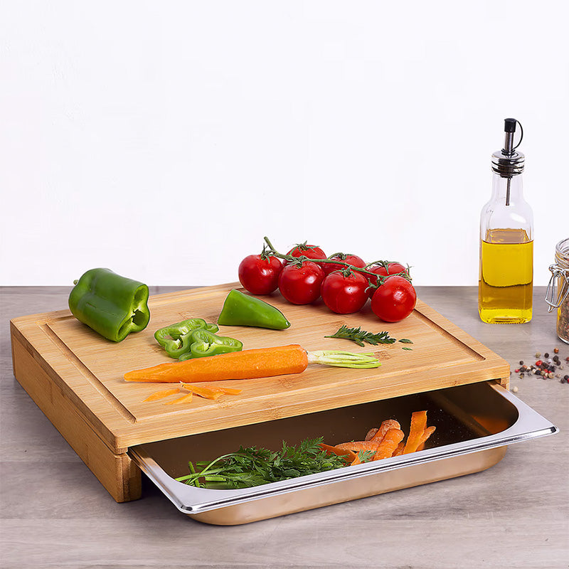 Planche à découper 35x28 bac inox