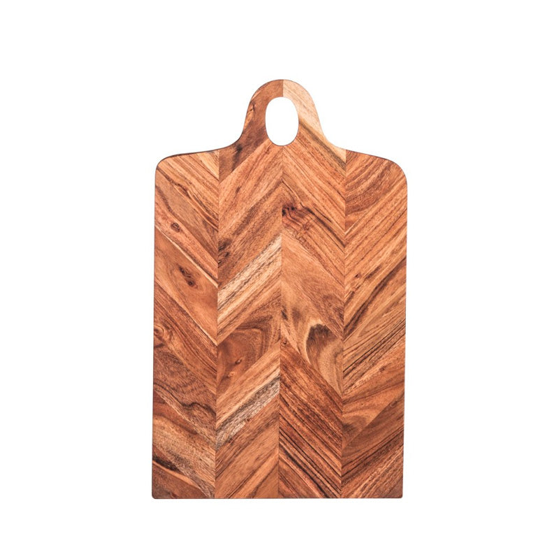 Planche à découper en bois chevron 50x30cm Table Passion