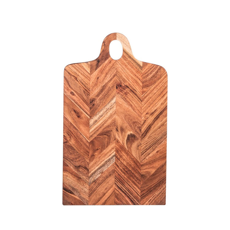 Planche à découper en bois chevron 50x30cm Table Passion