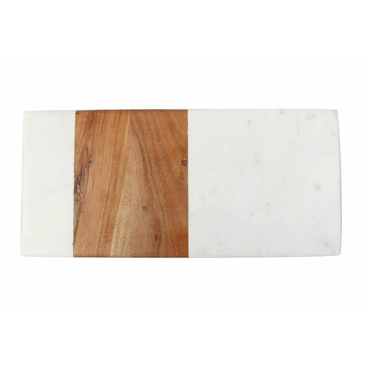 Planche rectangle en marbre et bois Be Home