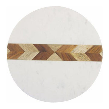 Planche ronde Rockham marbre