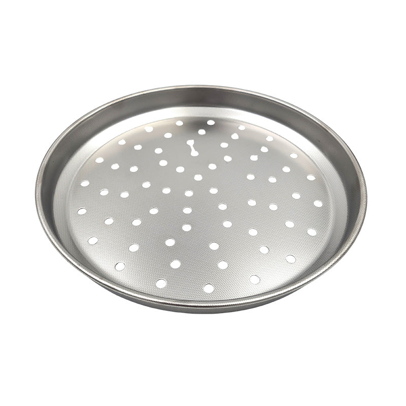 Plaque à pizza perforée en inox 28cm Steel Pan