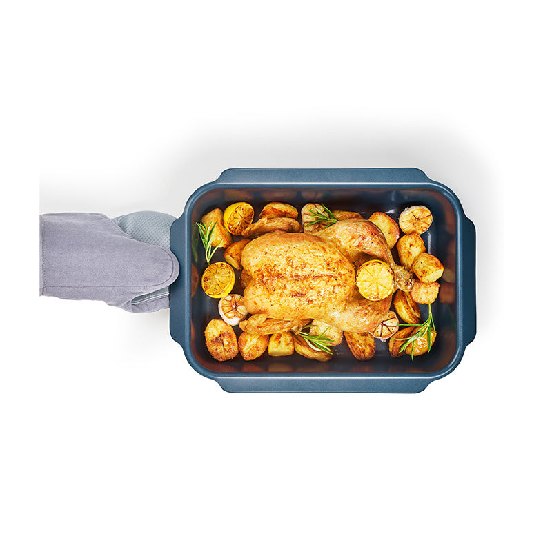 Plat à four antiadhésif 41cm bleu Nest Oven Joseph Joseph
