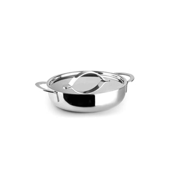 Plat avec couvercle en inox de 14 cm Triply Ibili