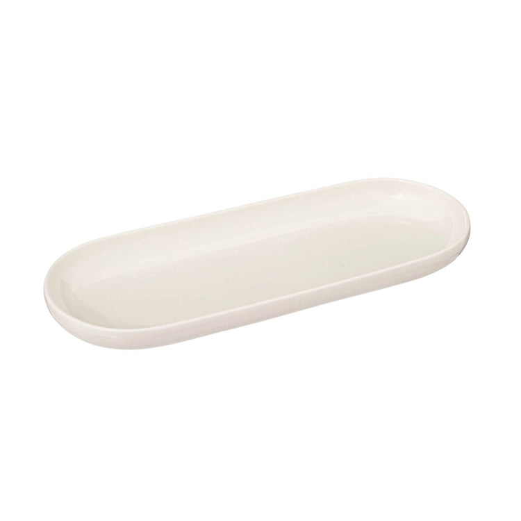 Plat Ovale Nora Porcelaine Émaillée 23x9cm Atmosphera