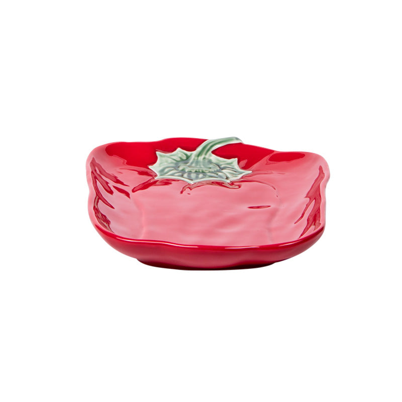 Plat rectangulaire poivron rouge 34x22cm Table Passion