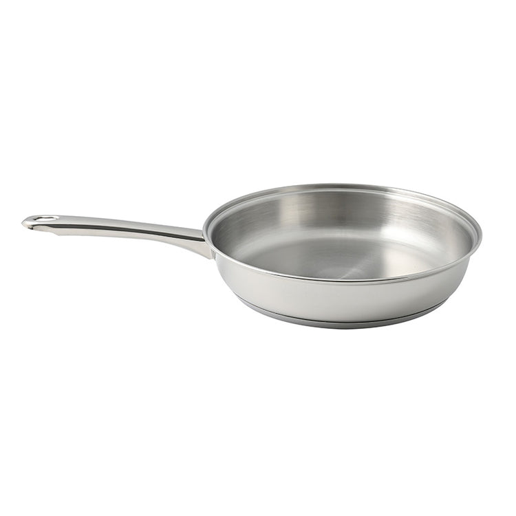 Poêle à fond lisse en inox 24cm Artame