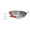Poêle inox 24cm Casteline Cristel