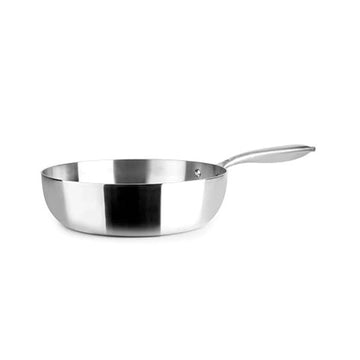 Poêle profonde en inox de 28 cm Triply Natural Ibili