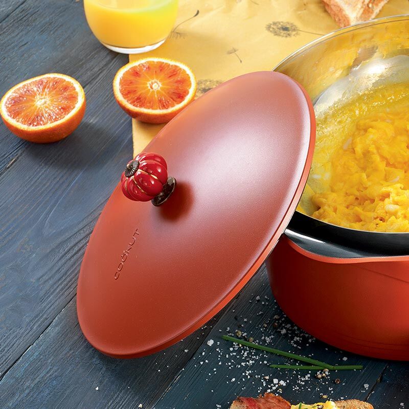 Poignée cocotte couronne rouge
